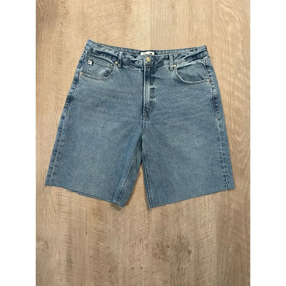 Seven7 long baggy cut off denim shorts, size 14